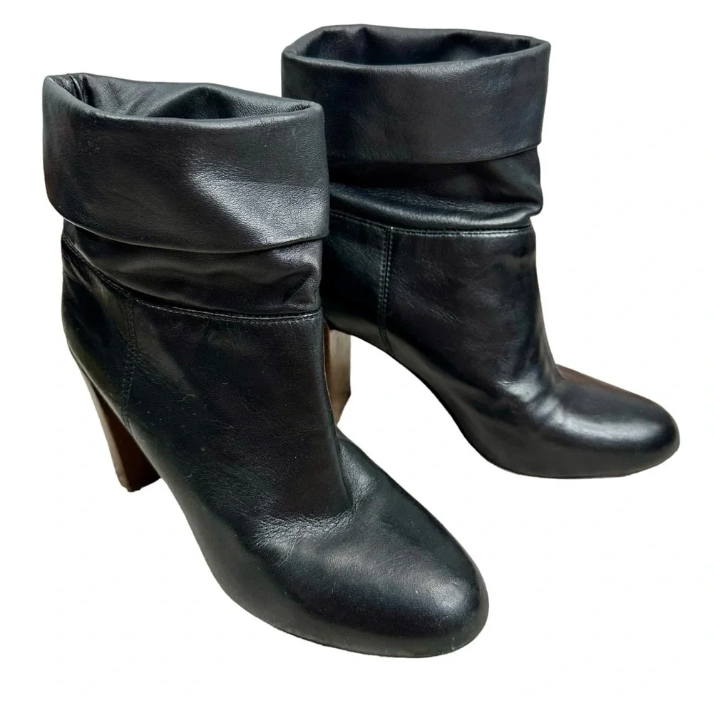 Vince Chase Slouch Leather Booties